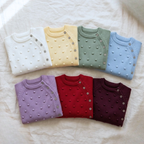 Conjunto Saída de Maternidade Personalizada - Tricot com Bolinhas