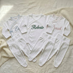 Conjunto Body e Calças Personalizado com Nome Bordado