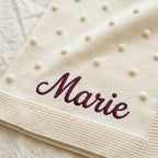 Conjunto Saída de Maternidade Personalizada - Tricot com Bolinhas