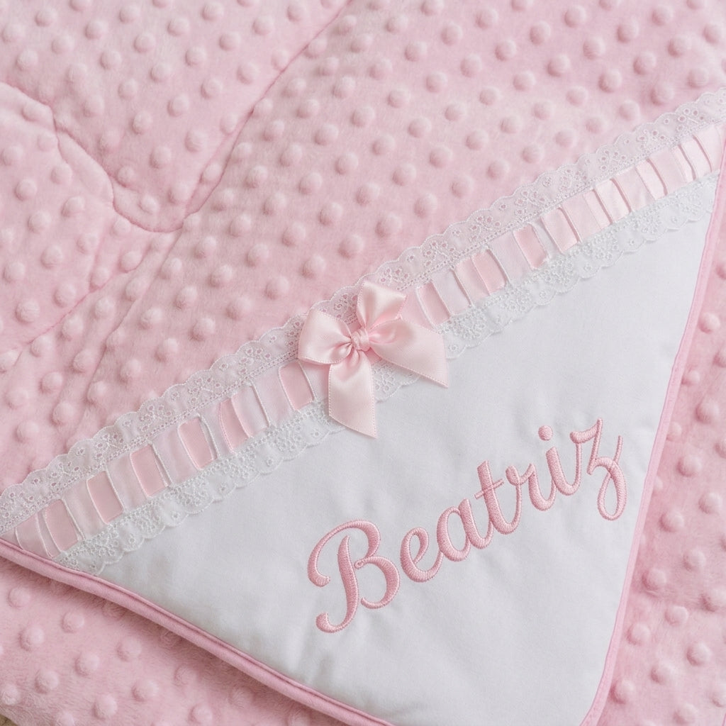 Manta Bebé Personalizada com Nome Bordado
