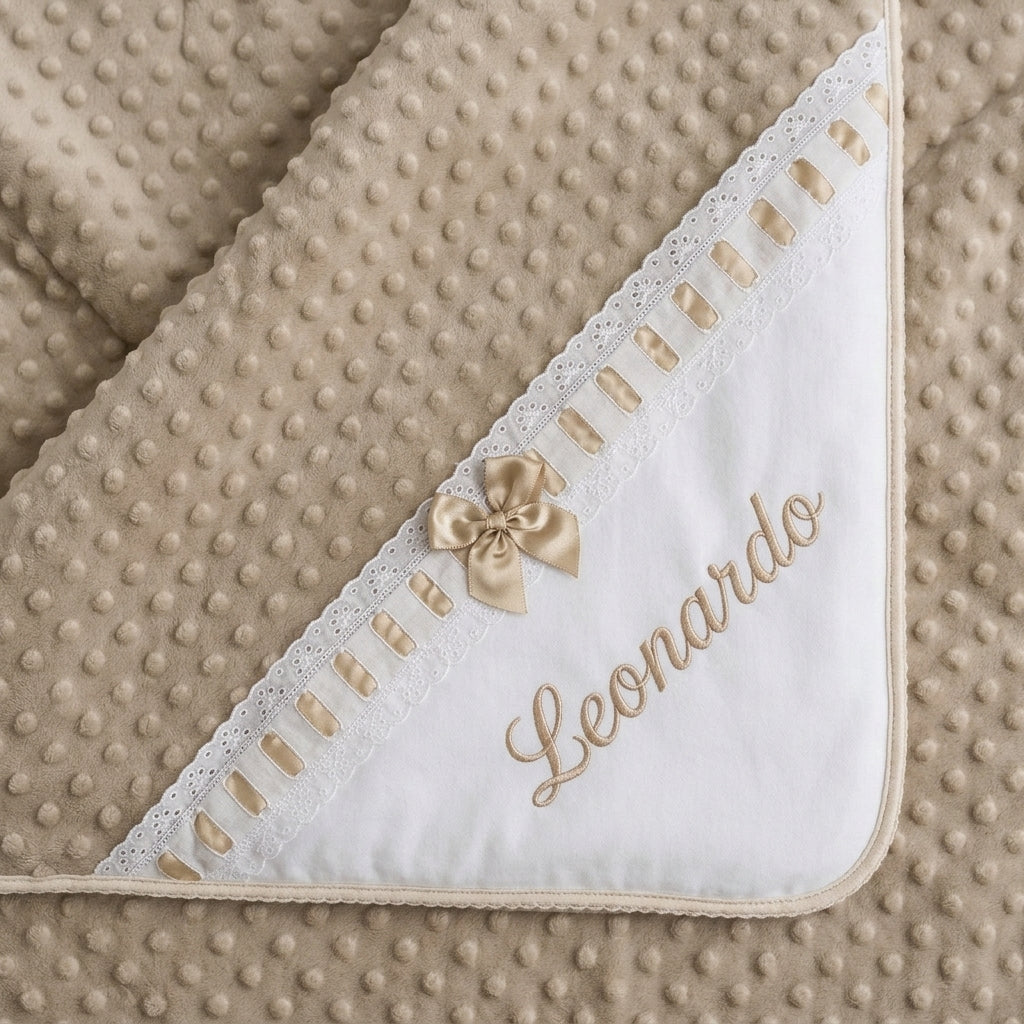 Manta Bebé Personalizada com Nome Bordado