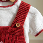 Saída de Maternidade Menina Personalizada - Tricot Vermelho