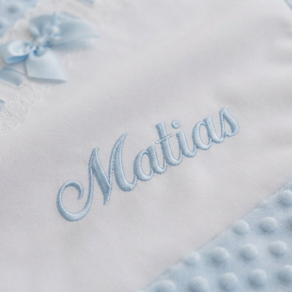Manta Bebé Personalizada com Nome Bordado